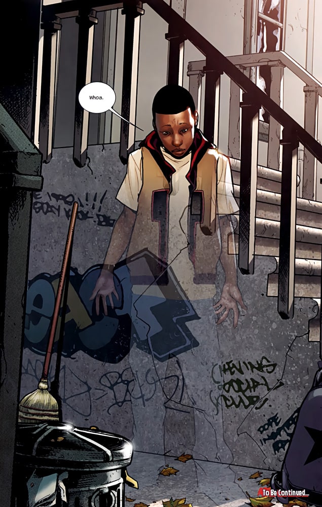 Ultimate Spiderman interior
