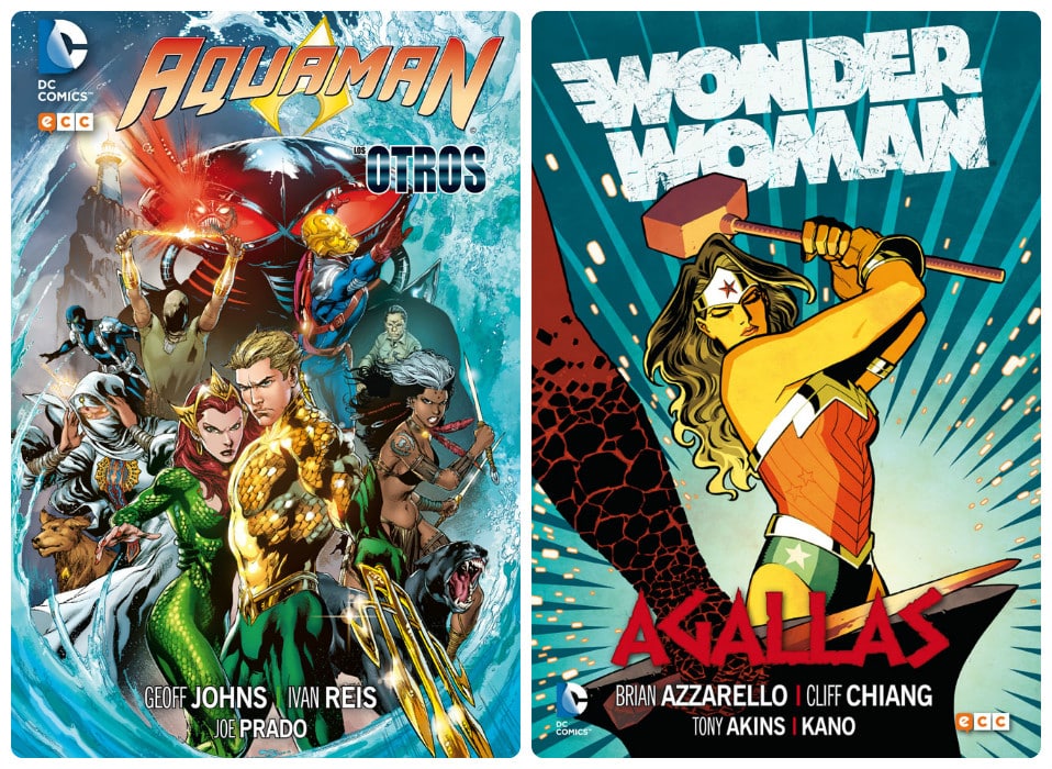 Aquaman-Wonder woman portadas