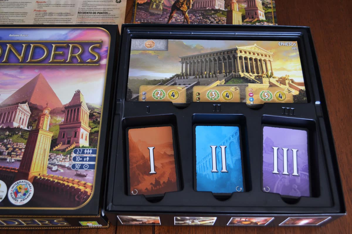 La caja de 7 Wonders